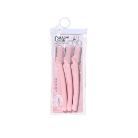 Lmltop Light & Portable Eyebrow Razor 3Pcs Multicolor (China)