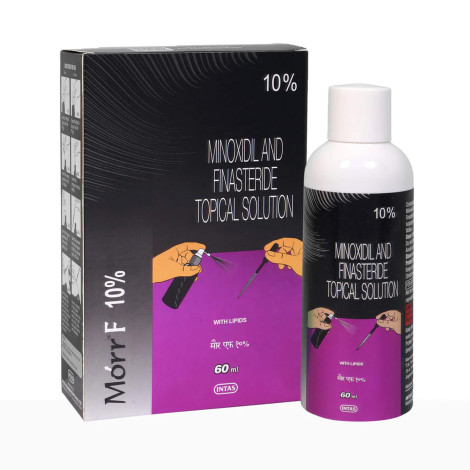 Morr F 10% Minoxidil and Finasteride Topical Solution 60ml (India)