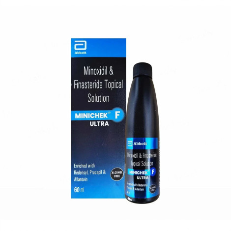 Abbott Minoxidil And Finasteride Topical Solution Minichek F Ultra 60ml (India)