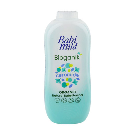 Babi Mild Bioganik Ceramide Organic Natural Baby Powder 350g (Thailand)