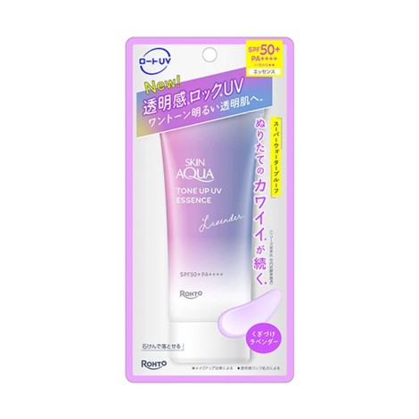 Rohto Skin Aqua Tone Up UV Essence Lavender SPF50+ PA++++ 70g
