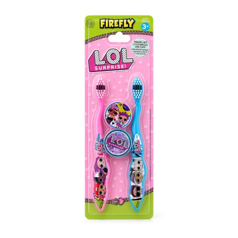 Firefly LOL Surprise Travel Kit 2 Toothbrush And Caps