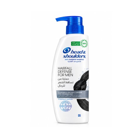 Head & Shoulders Hairfall Defence For Men Anti-Dandruff Shampoo 500ml
