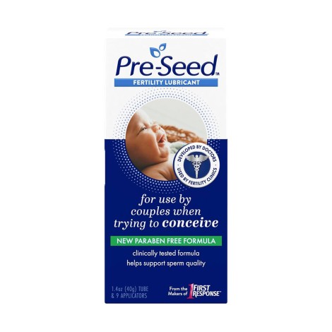 Pre-Seed Fertility Lubricant For Use By Couples When Trying to Conceive 40g Tube & 9 Applicators