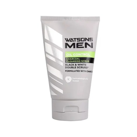 Watsons Men Oil Control Charcoal Cleansing Scrub 100g