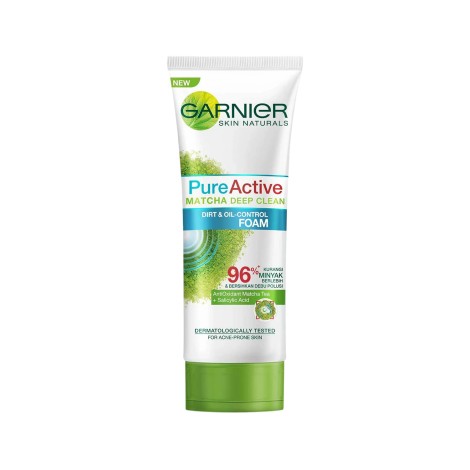 Garnier Pure Active Matcha Deep Clean Dirt & Oil Control Foam 100ml