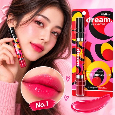 Mistine Dream Lip and Tint Pink No.01 4.7g