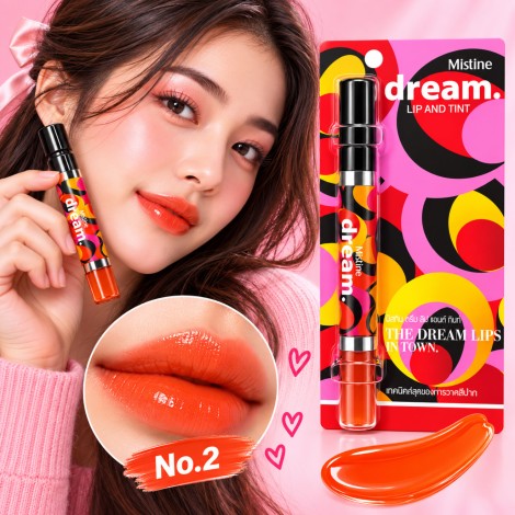 Mistine Dream Lip and Tint Orange No.02 4.7g