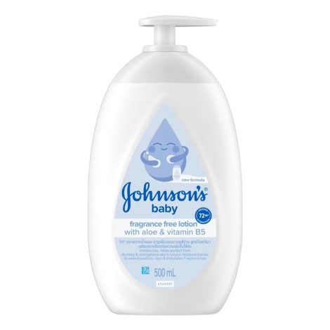 Johnson's Baby Fragrance Free Lotion with Aloe & Vitamin B5 500ml