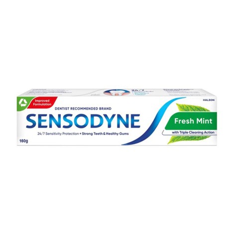 Sensodyne Fresh Mint with Triple Cleaning Action Toothpaste 160ml