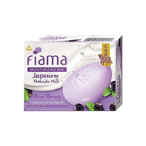Fiama Japanese Hokkaido Milk Acai Berry Moisturizing Bar 125g