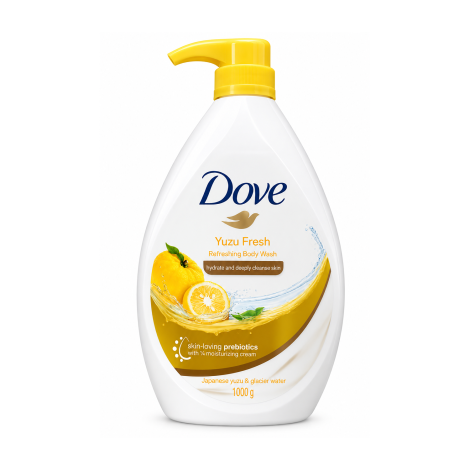Dove Yuzu Fresh Hydrate And Deeply Cleanse Skin Refreshing Body Wash 1000g