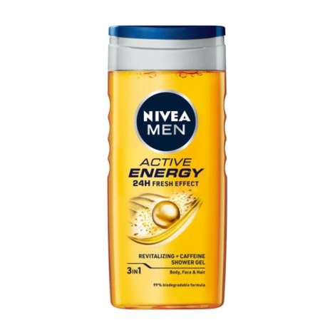 Nivea Men Boost 24H Fresh Effect Revitalising + Caffein Shower Gel 250ml