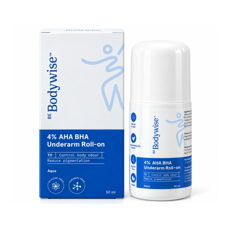 Be Bodywise 4% AHA BHA Underarm Roll On 50ml - Aqua