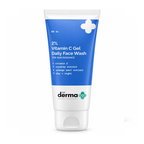 The Derma Co 2% Vitamin C Gel Daily Face Wash 80ml