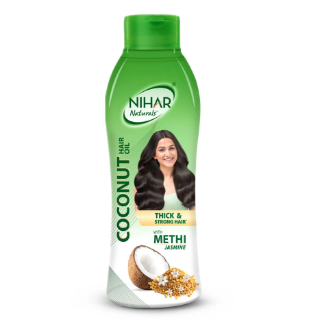 Nihar Naturals Coconut Hair Oil with Methi Jasmine 400ml
