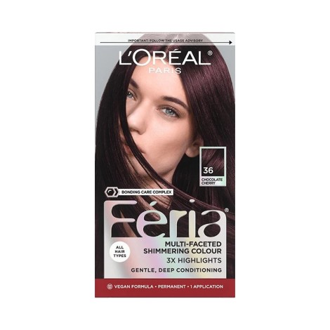 L'Oreal Feria Multi Faceted Shimmering Colour - 36 Chocolate Cherry