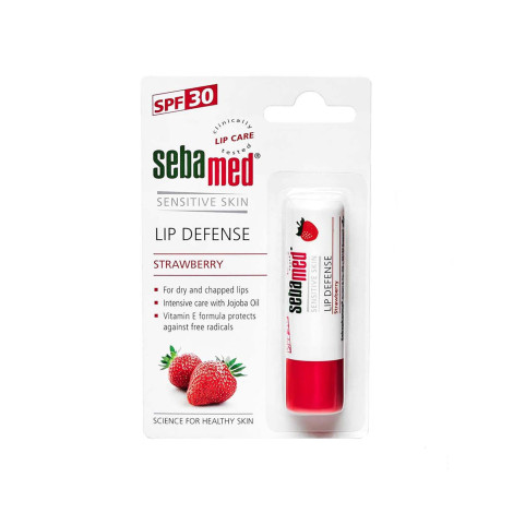 Seba Med Lip Defense Strawberry Lip Balm SPF30 4.8g (Germany)