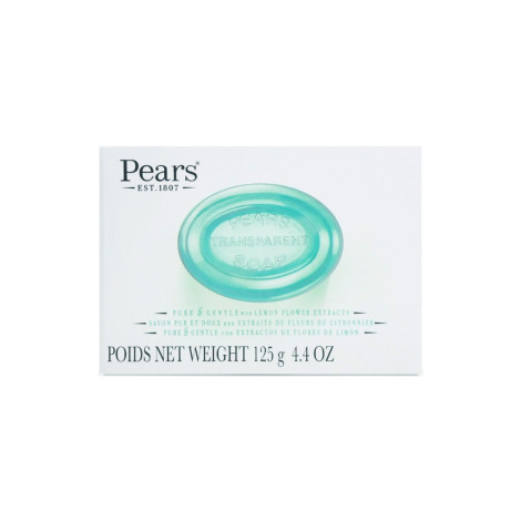 Pears Pure & Gentle With Lemon Flower Extracts Transparent Soap 125g (India)