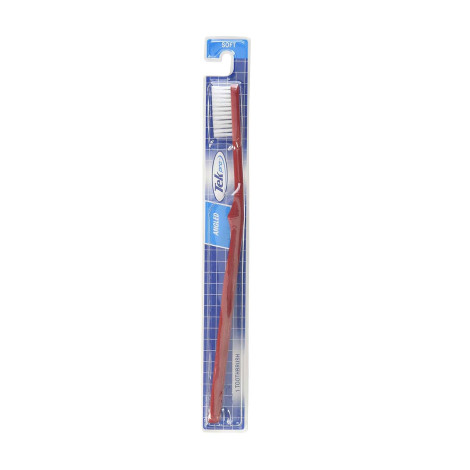 Tek Pro Angled Soft Tooth Brush - Red (China)