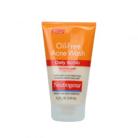 Neutrogena Oil-Free Acne Wash Daily Scrub 124ml (USA)